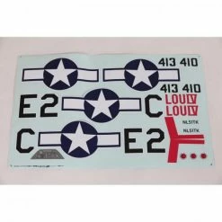 New 🧨 E Flite Decal Set: P-51D 1.5m 🛒