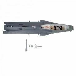 Brand new ⌛ E Flite Fuselage - Gray: F-16 Falcon 80mm 👍