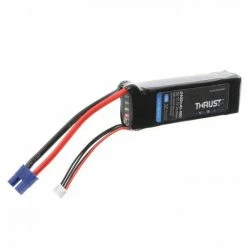 Flash Sale π E Flite Thrust VSI LiPo With LED Indicator - 11.1V 3S 2400mAh 40C - EC3 Connector π