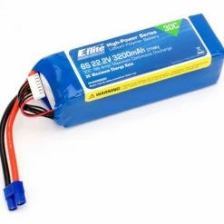 Budget 🥰 E Flite 22.2v 3200mAh 6S 30C LiPo With 12AWG Lead And EC3 Connector 🛒