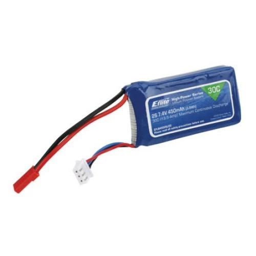 Outlet π E Flite 450Mah 2S 7.4volt 30C Li-Po 18Ga W/JST Connector β¨