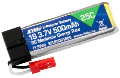 Cheap βοΈ E Flite 500mAh 3.7V 1S 25C LiPo Battery (CA15431) β